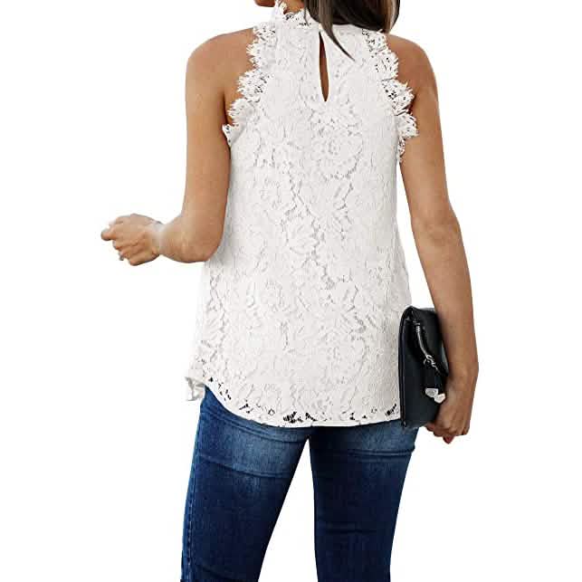 Women's Lace Crochet Hollow Out Tank Top
