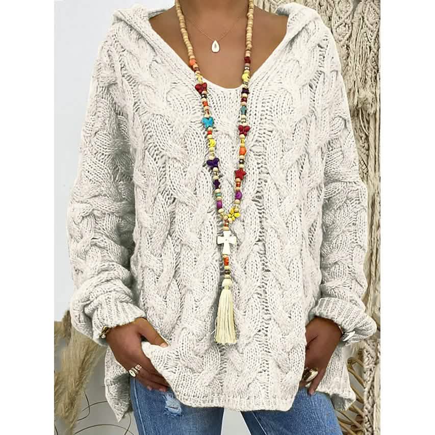 Women's Sweater Oversized Pullover Jumper Knitted Solid Color